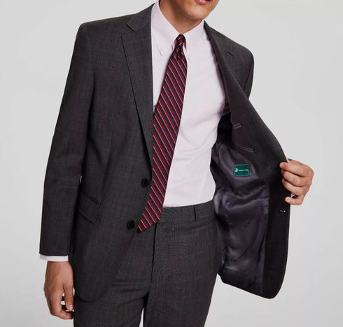 Brooks Brothers Men's fit Sport Coat Blazer 40R Brown Plaid Stretch $450